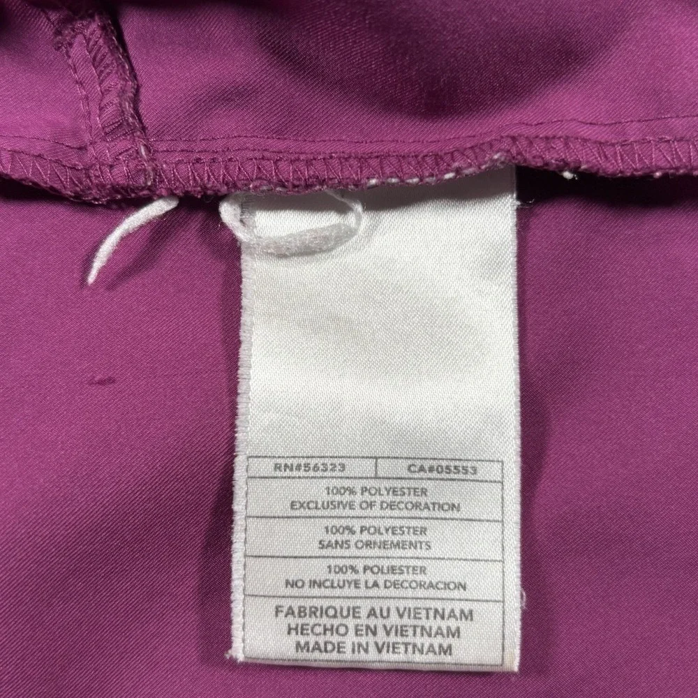 Vintage Nike Jacket Womens L Full Zip Purple Nike Fit Dry Lightweight‎ Logo Y2K